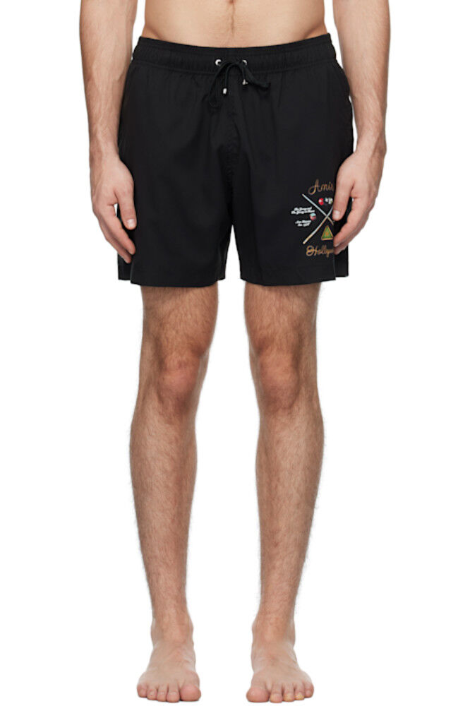 

Черные шорты для плавания с кием Amiri