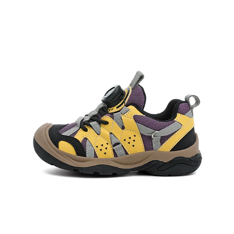 Кроссовки для скейтбординга Explorer 2.0 Slip Resistant Abrasion Resistant низкие детские Jeep, Fluffy Yellow/Velvet Purple