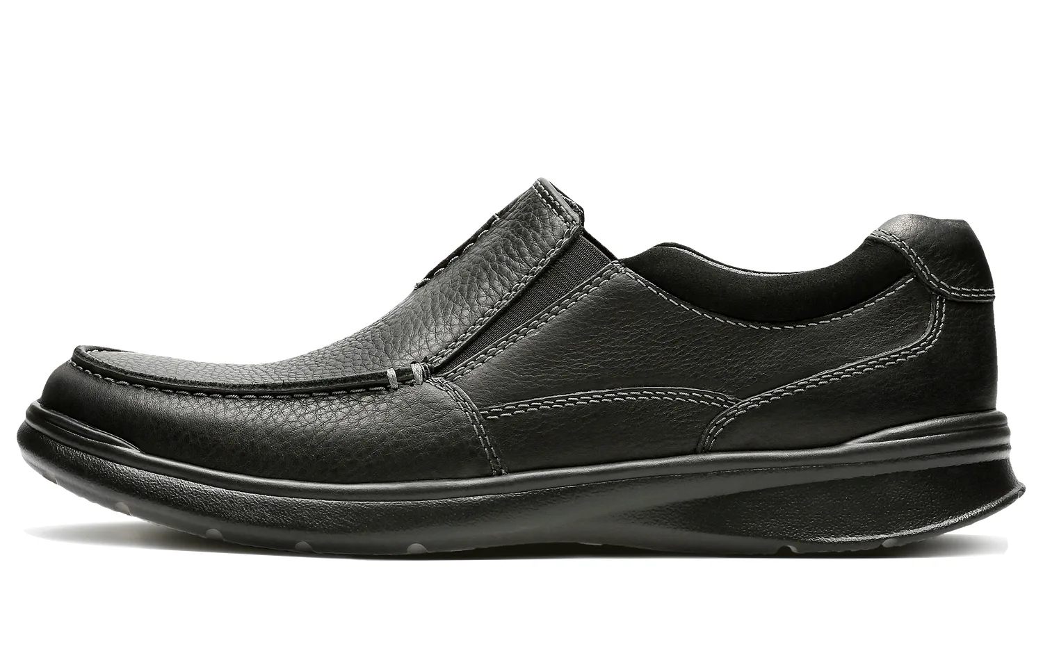 Clarks Кожаные повседневные туфли Cort Collection мужские черные