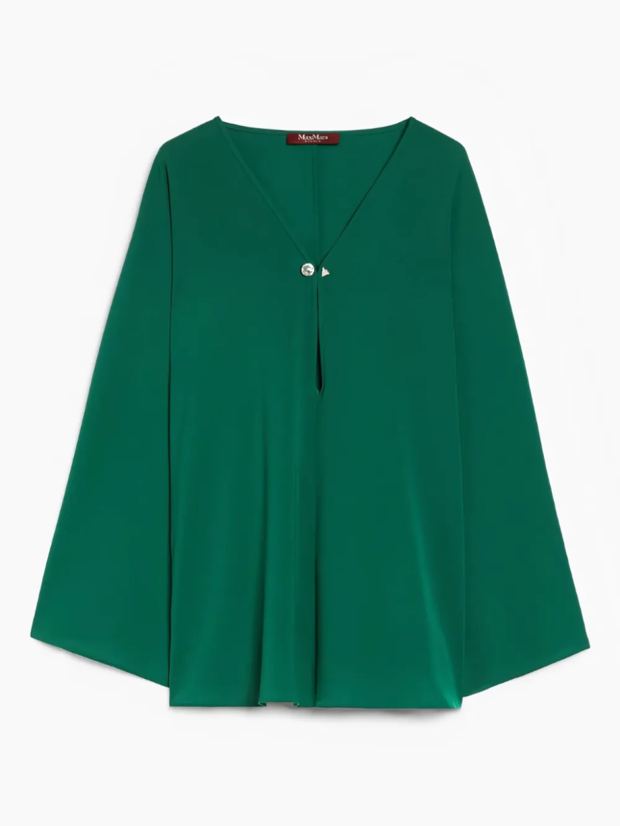 

Блузка Max Mara с расклешенными рукавами, зеленый