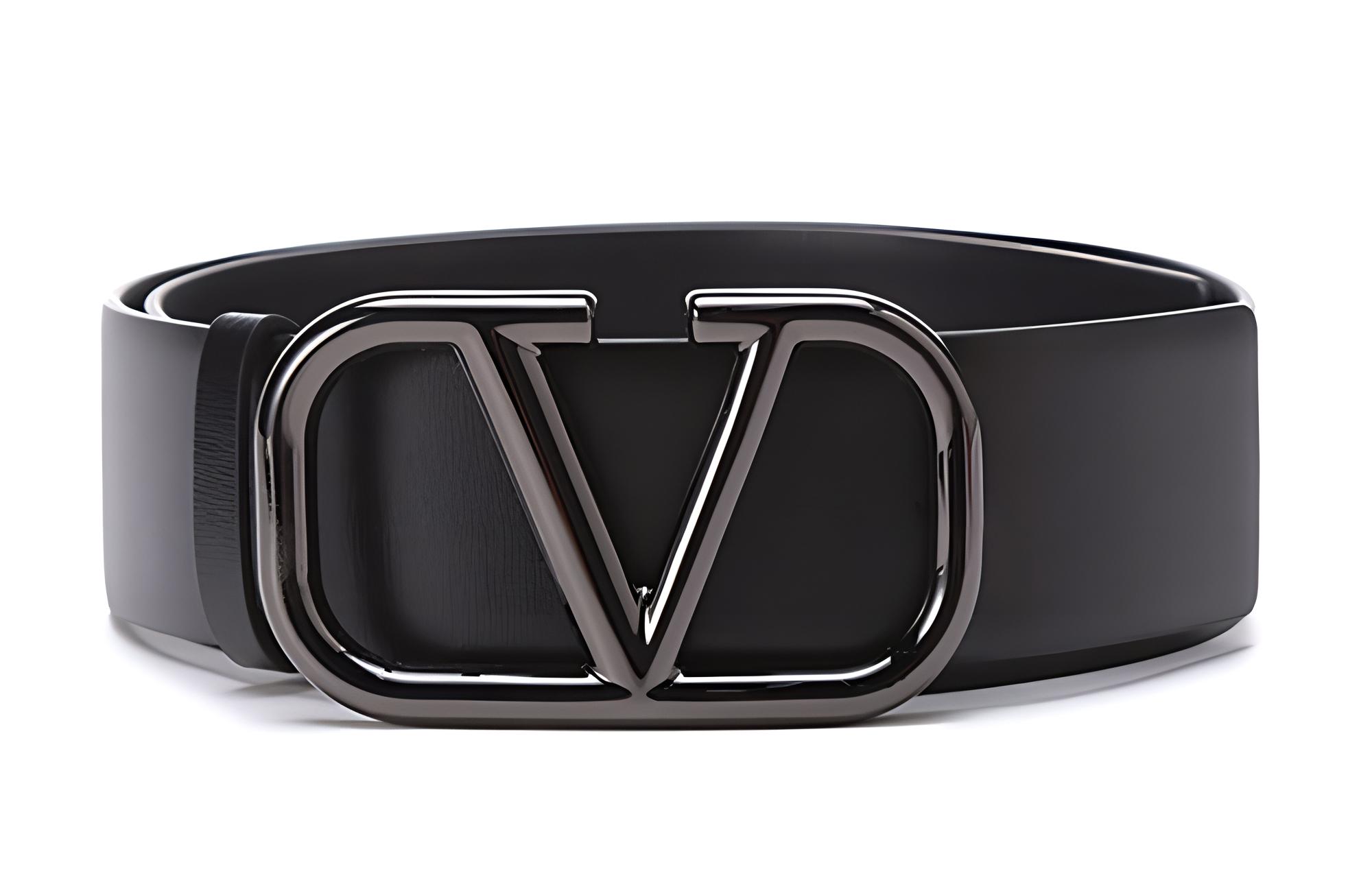 

Valentino Кожаный женский ремень черный, Black