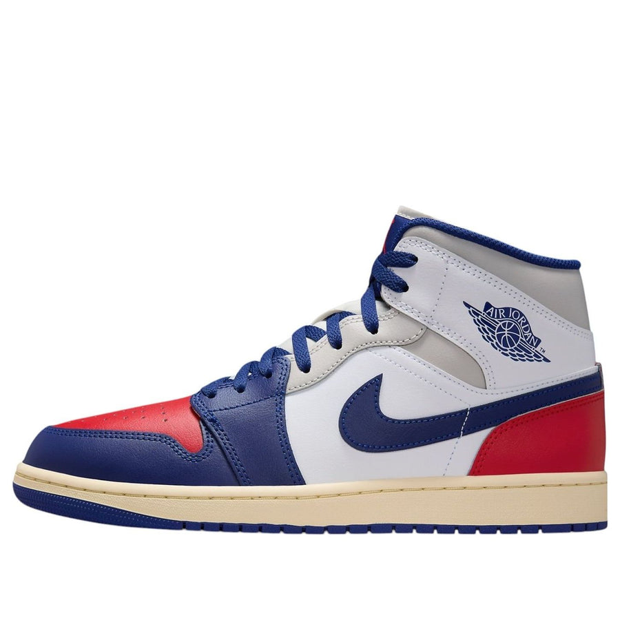 

Кроссовки Air Jordan 1 Mid Rare Air 'Deep Royal Blue Fire Red', синий
