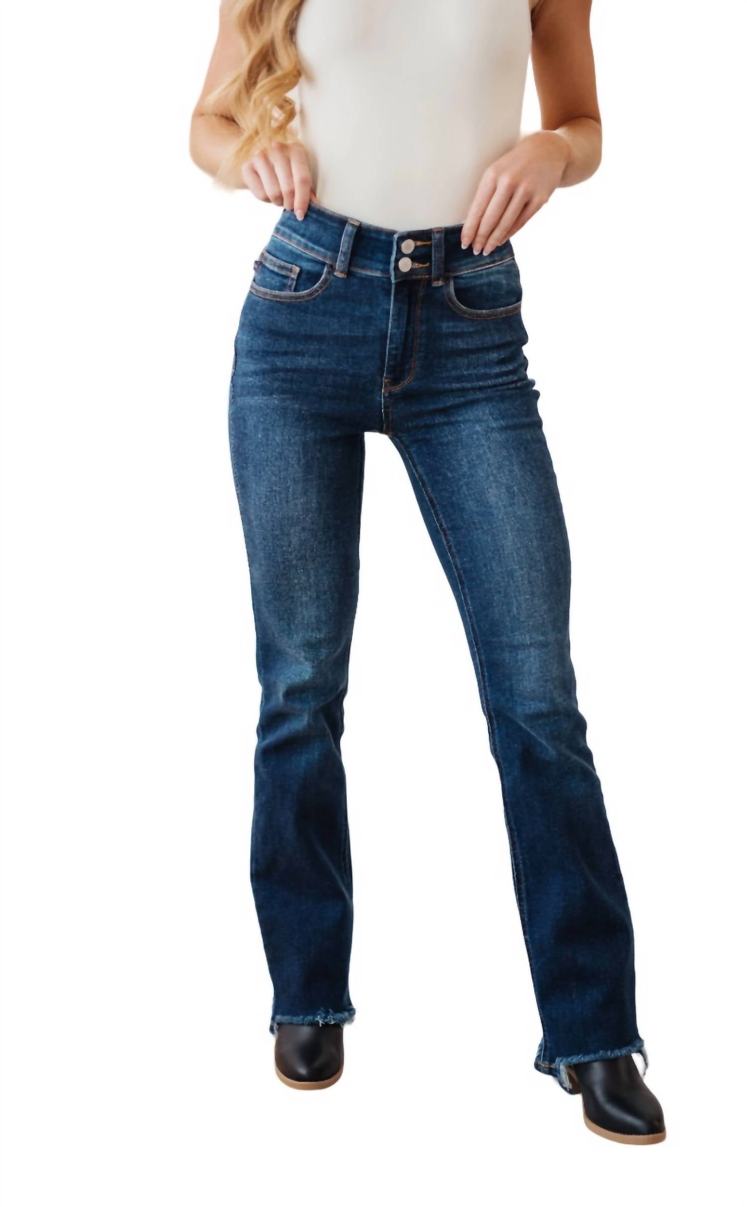 

Джинсы Bootcut с высокой посадкой цвета Vintage Wash Judy Blue