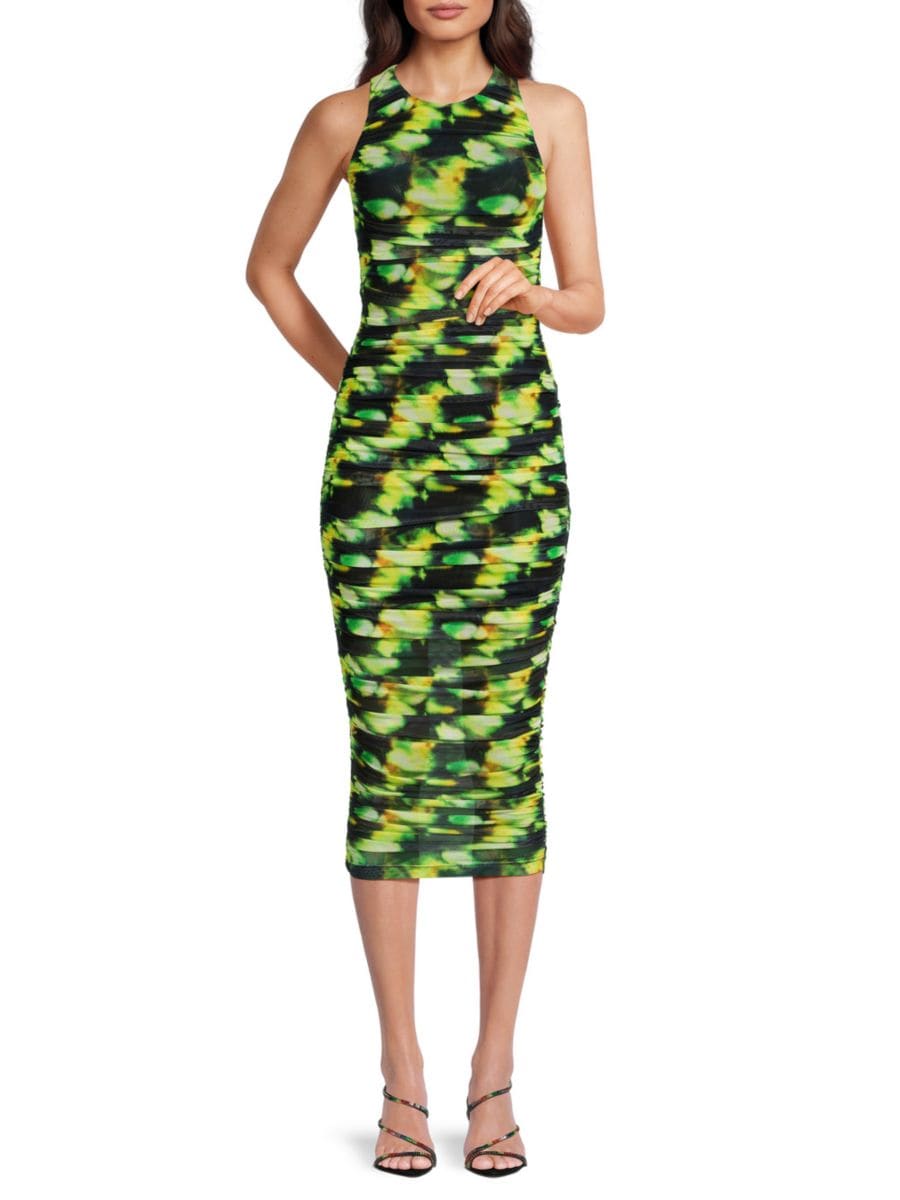 

Платье-футляр Lissi с рюшами Cami NYC, цвет Green Multi