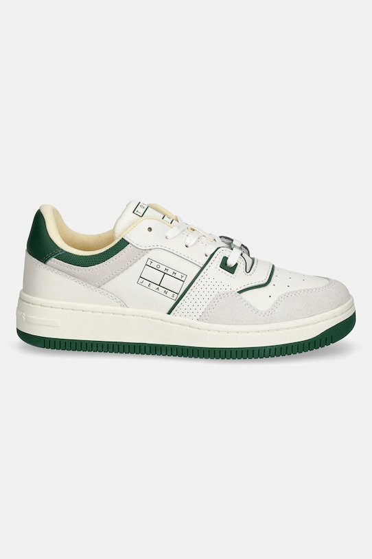 Кроссовки Retro Basket с эффектом потертости из замши Tommy Jeans, бежевый — фото 2