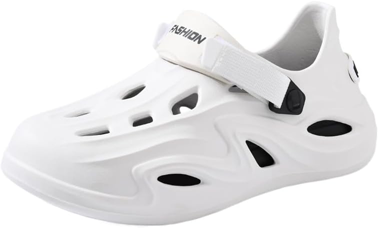 

Мужская обувь, противоскользящие шлепанцы с толстой подошвой для мужчин, большие пляжные сандалии для пар Fmshi, белый