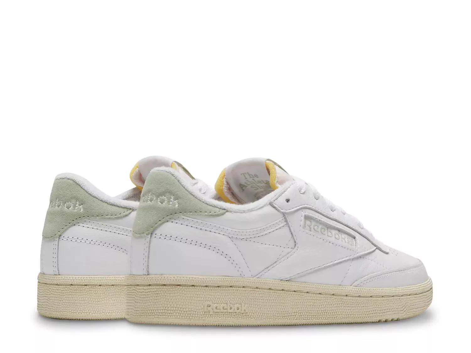 Кроссовки Club C 85 Vintage - женские Reebok, White/Green — фото 3