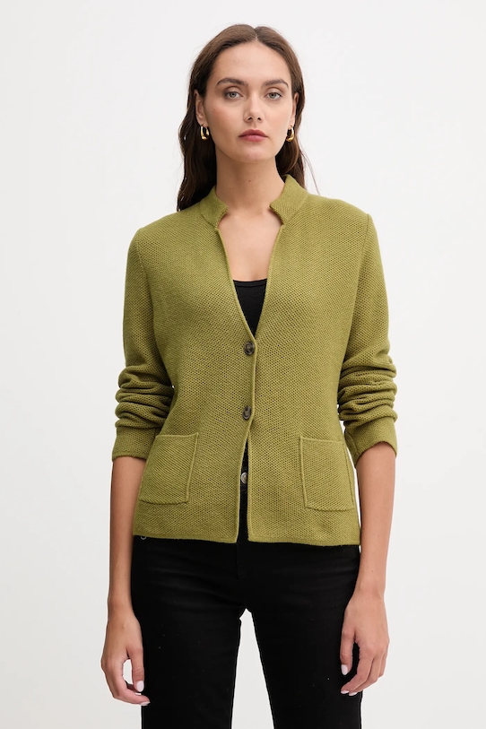 

Кардиган с шерстью United Colors Of Benetton, зеленый