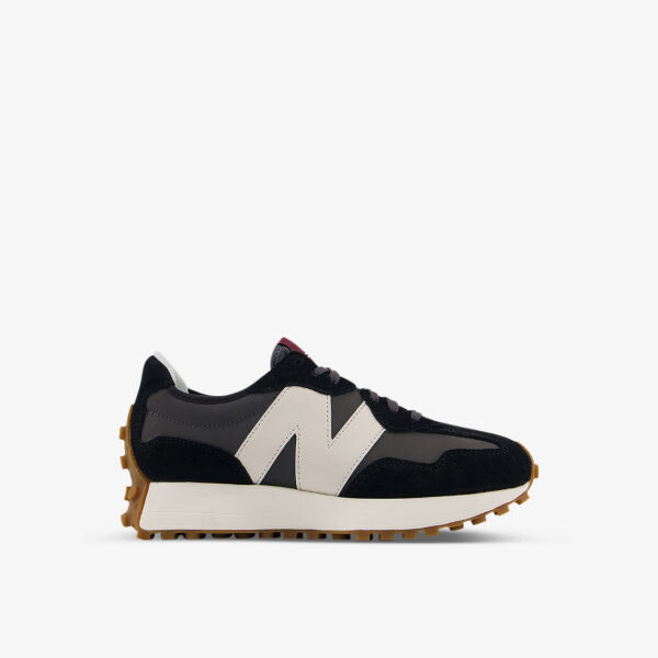 

327 низкие кроссовки из перфорированной кожи и замши New Balance, черный