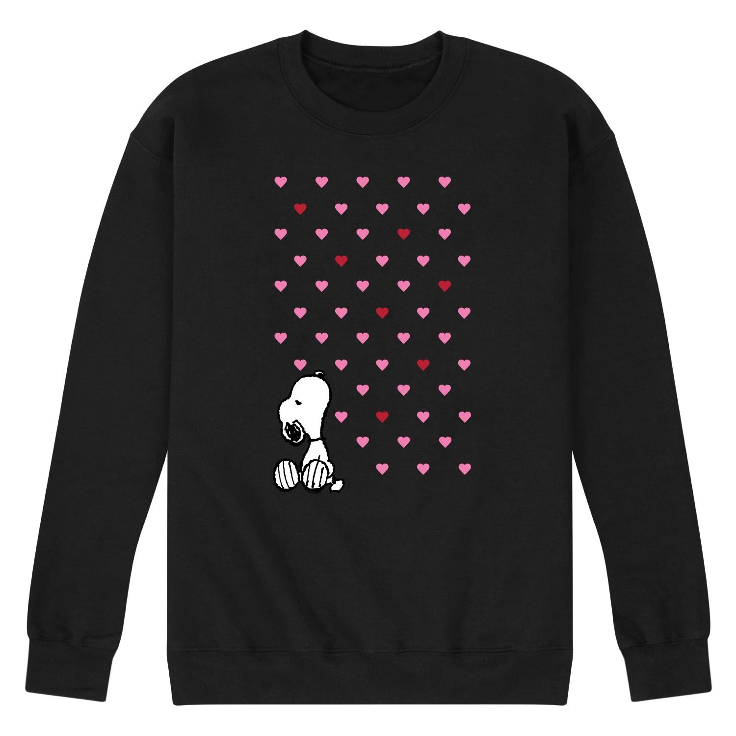 

Мужской свитшот с рисунком Peanuts Snoopy Hearts Licensed Character