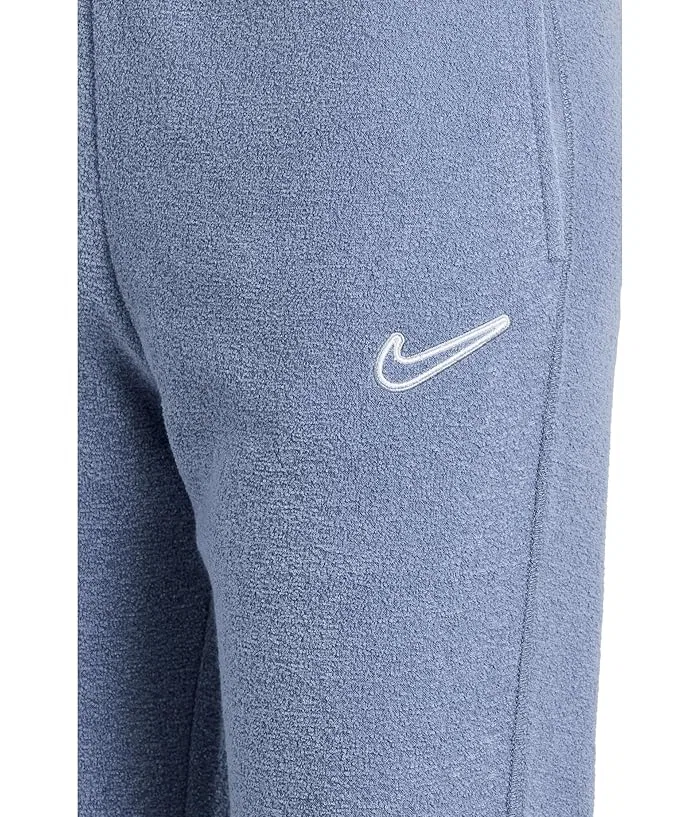 Флисовые штаны свободного кроя Nike Kids, World Indigo/White — фото 3
