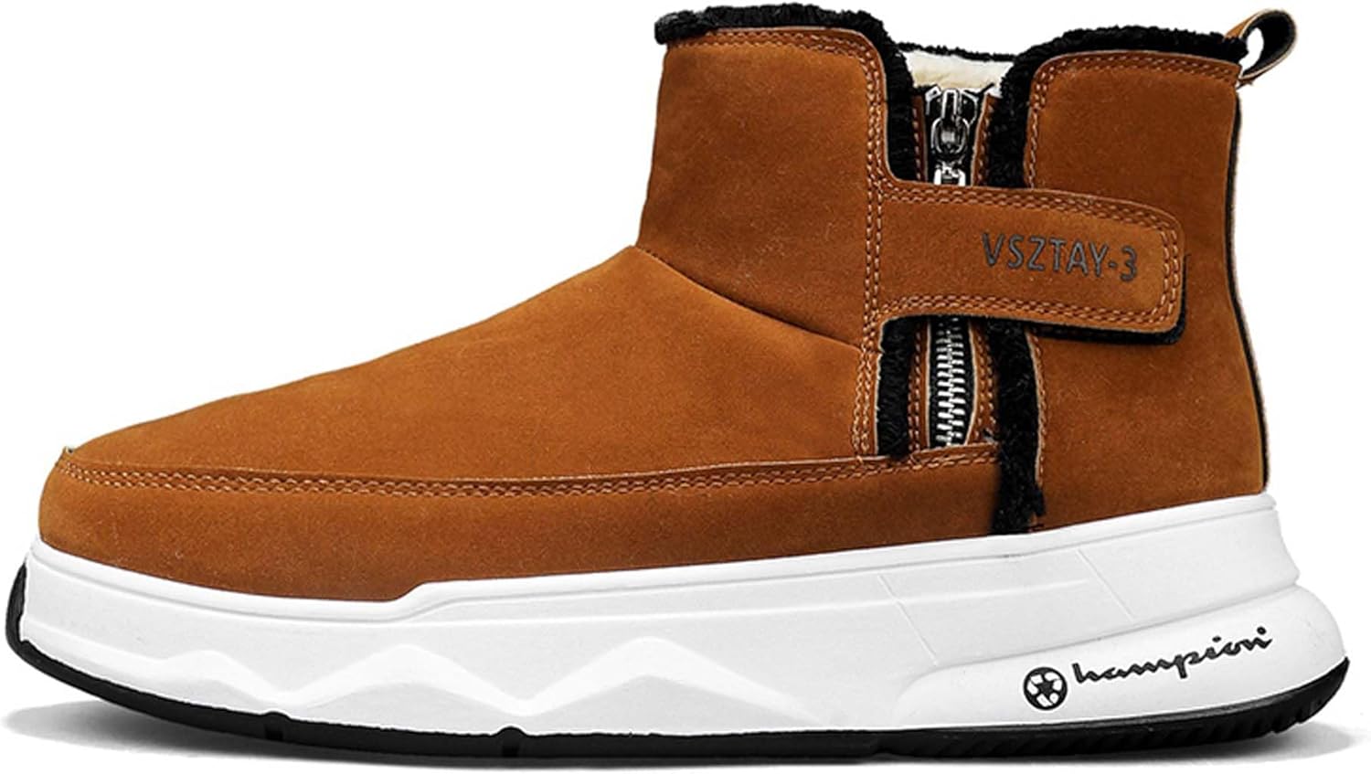 

Зимние высокие хлопковые ботинки с меховой подкладкой, теплые, модные, легкие и удобные сапоги для снега Generic, Camel