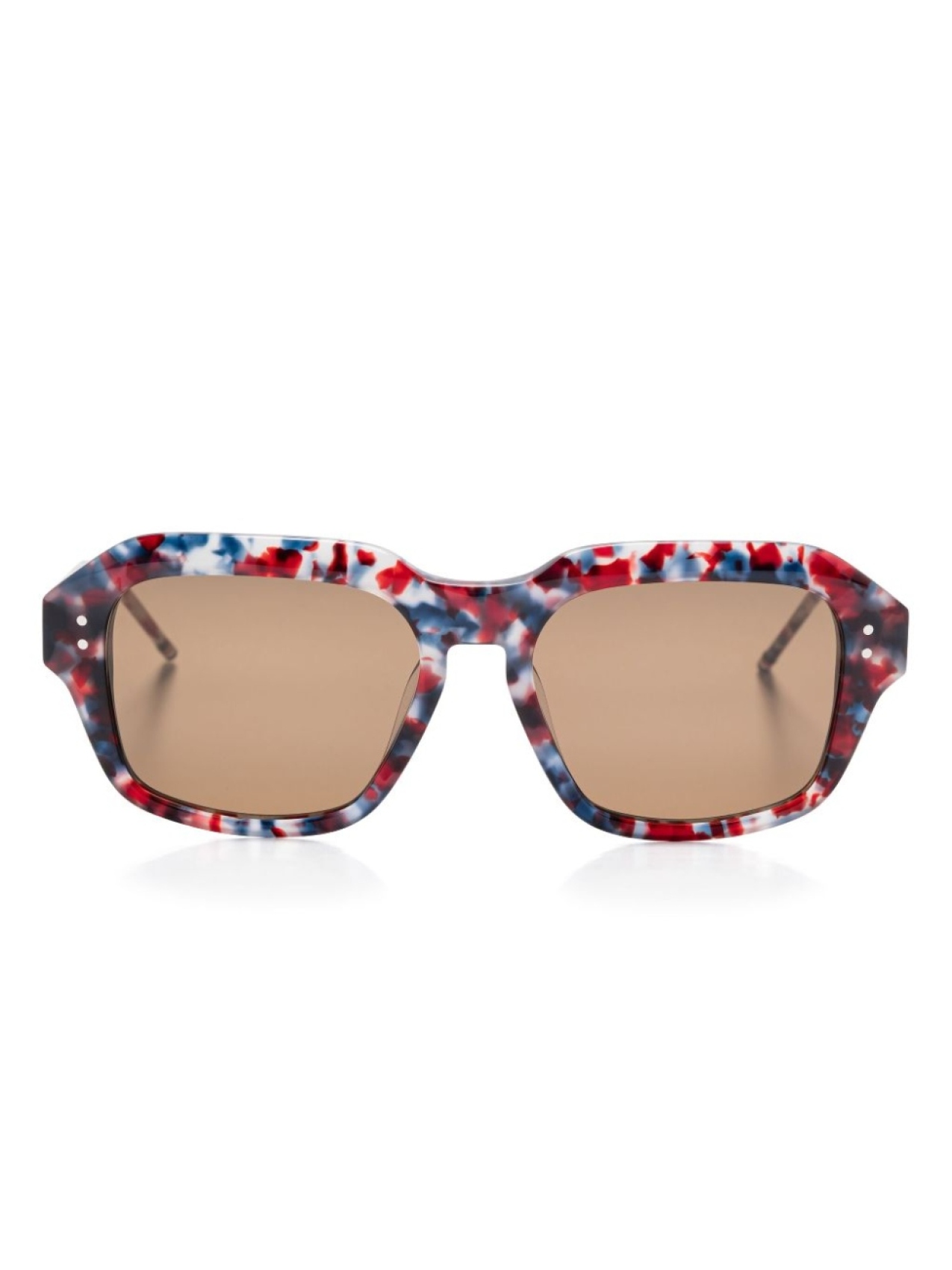 

Солнцезащитные очки в массивной оправе Thom Browne Eyewear, красный