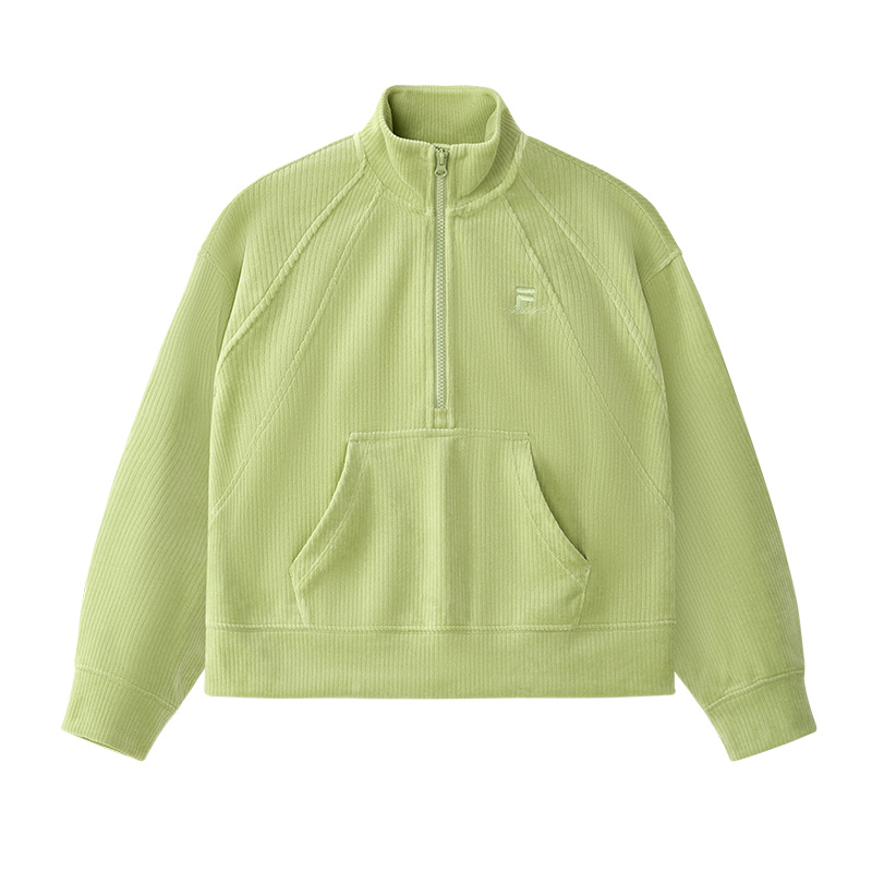 

Футболка женская кремово-зеленая FILA FUSION