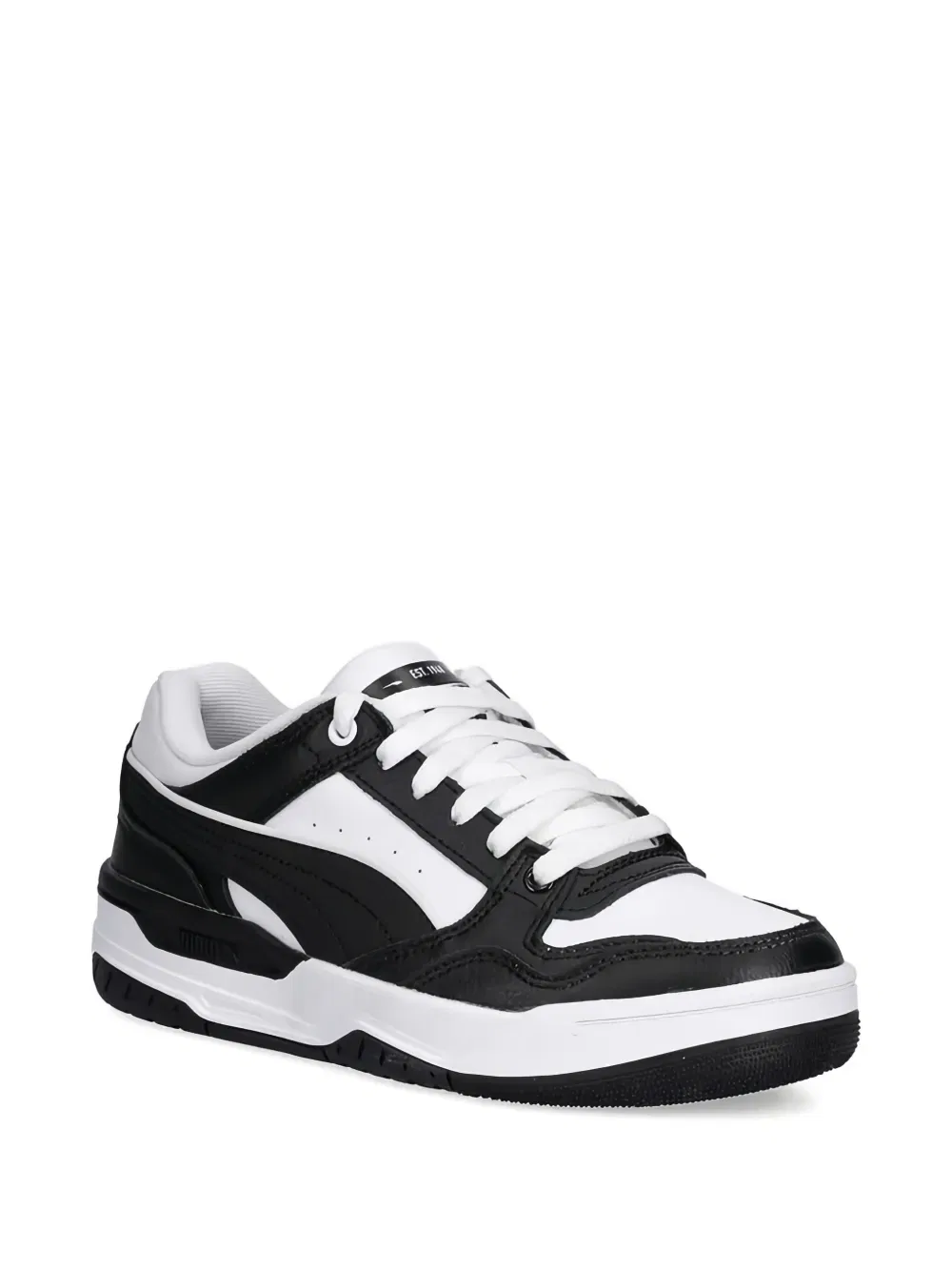 Кроссовки на шнуровке с вставками Puma Kids, белый