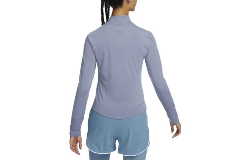 Футболка Dri-Fit женская, сланцево-пепельного цвета Nike — фото 2