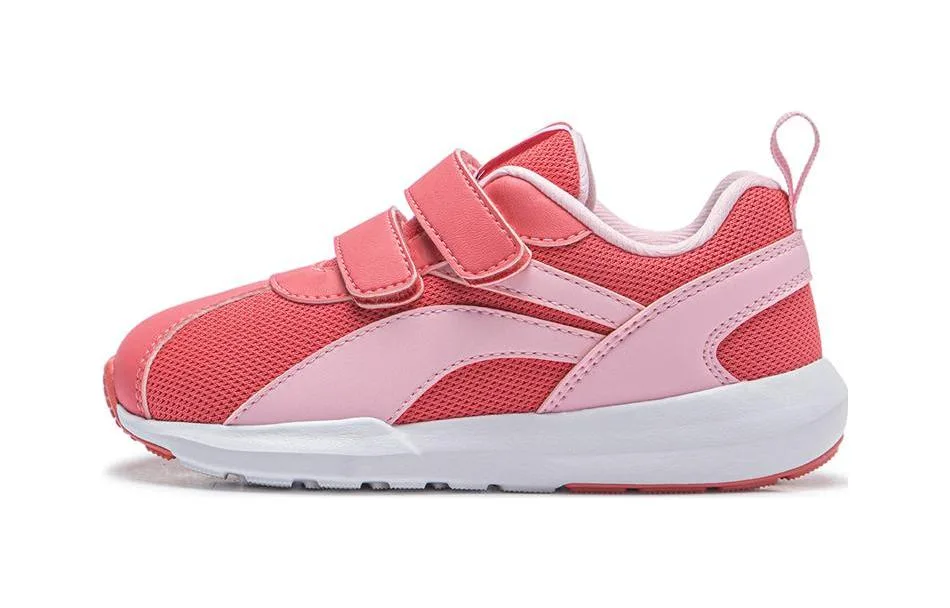 YOUNG Li-Ning YOUNG спортивная коллекция Little Cortez из искусственной кожи и текстиля модные низкие детские повседневные кроссовки розовые
