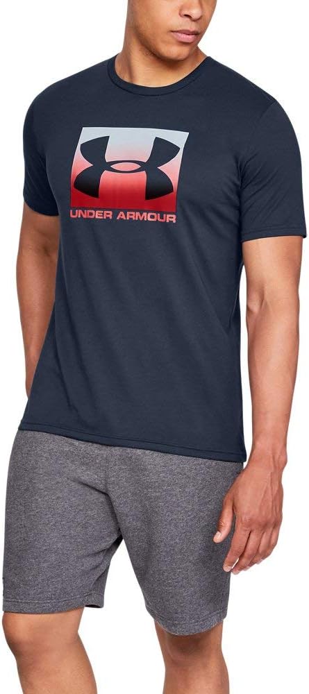 

Мужская спортивная футболка Under Armour UA Boxed, Navy, Синий, Мужская спортивная футболка Under Armour UA Boxed, Navy