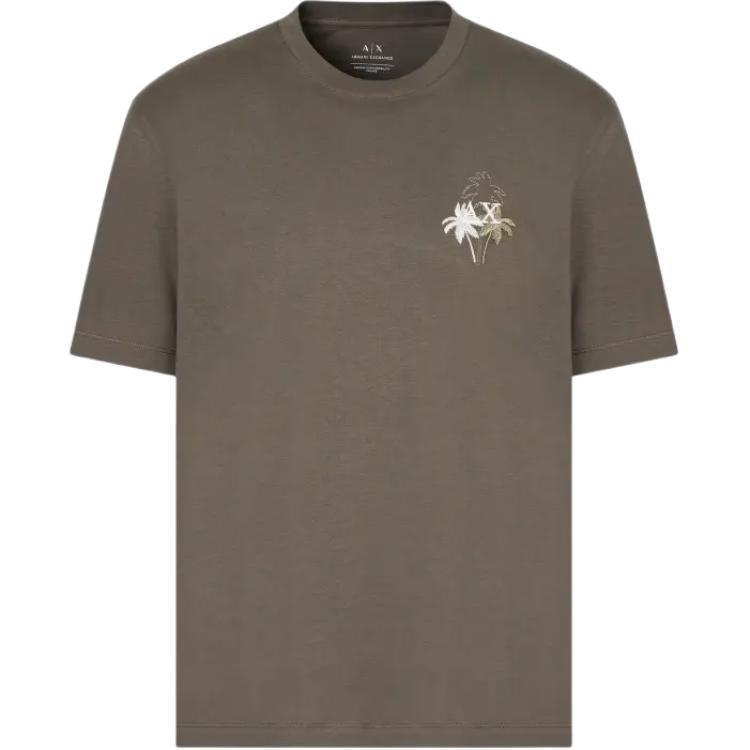 

Хлопковая футболка ARMANI EXCHANGE, зеленый