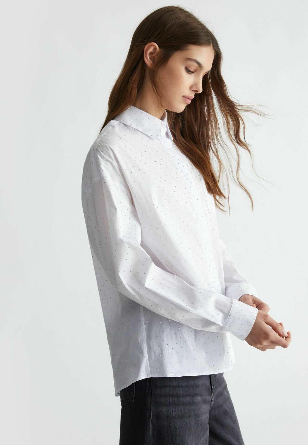 

Блузка на пуговицах OVERSIZED POPLIN LIU JO, белый