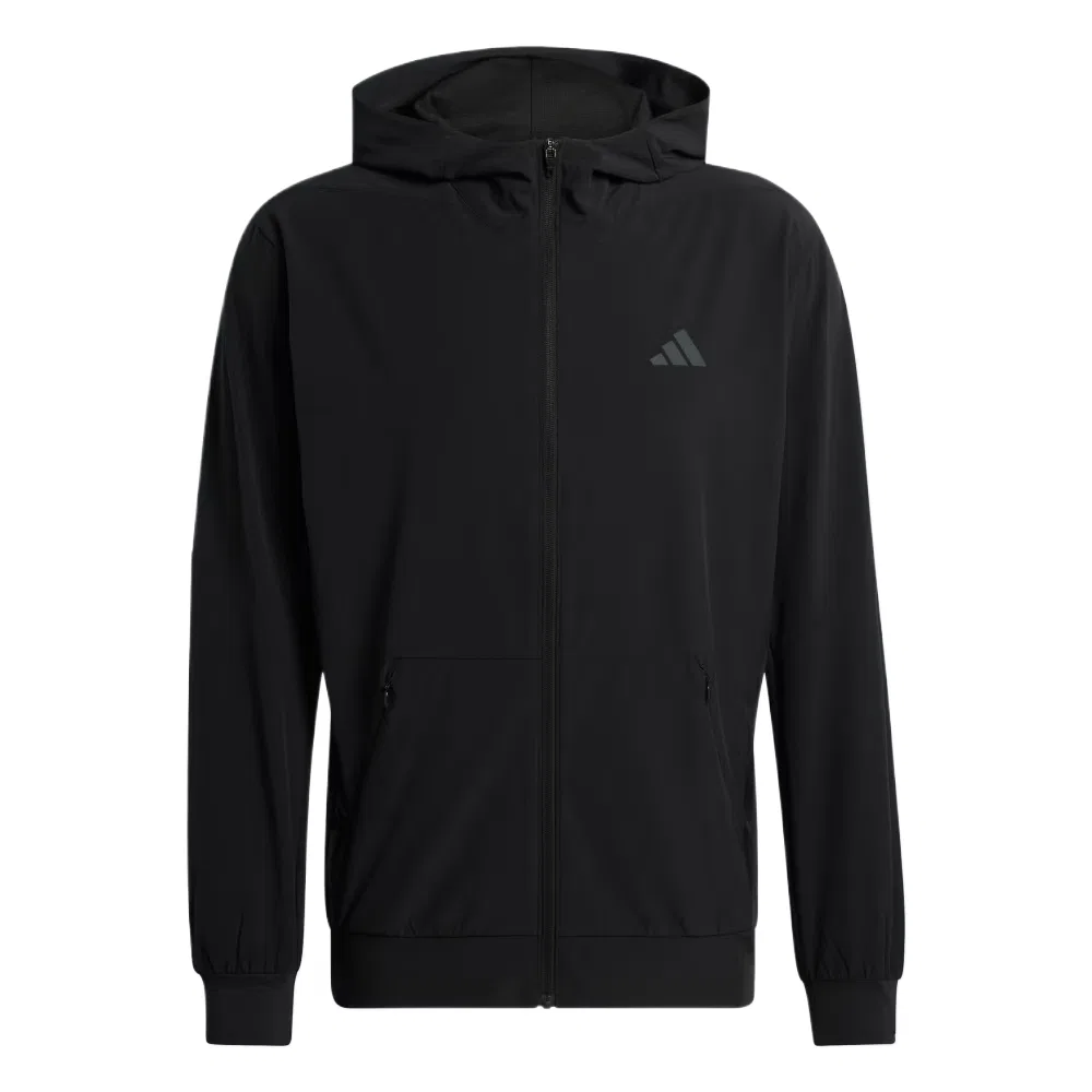 Толстовка D4T мужская, черная, с капюшоном, средней посадки Adidas, Black