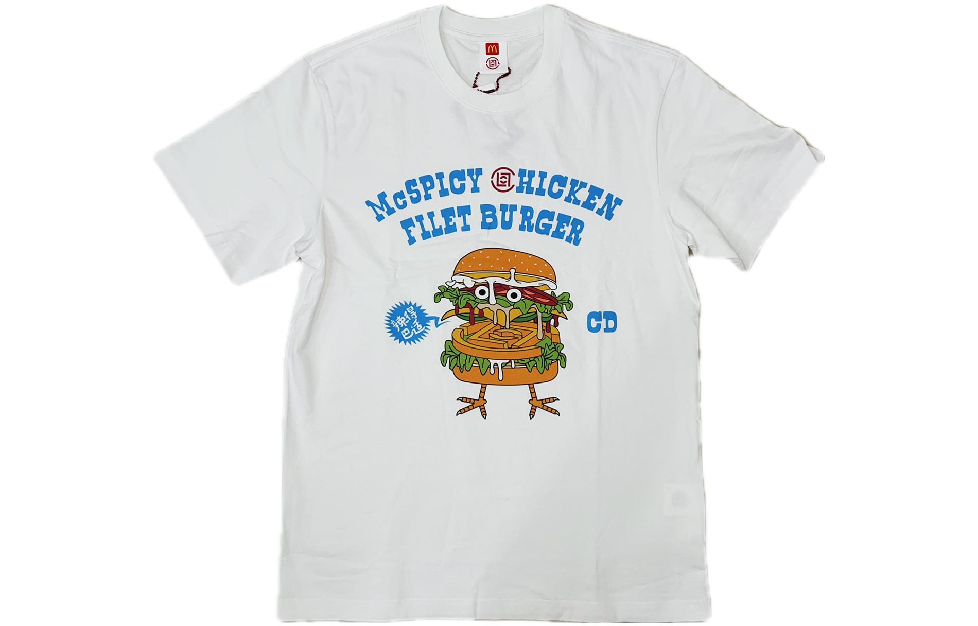 

CLOT Футболка McDonald's мужская белая синяя, Синий, CLOT Футболка McDonald's мужская белая синяя