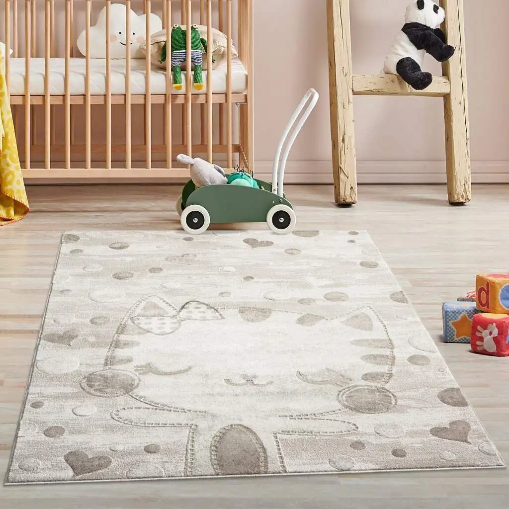 

Carpet City детский ковер "MARA720", прямоугольный, ковер для детской комнаты животные бежевый игровая комната 80х150 см, цвет Creme
