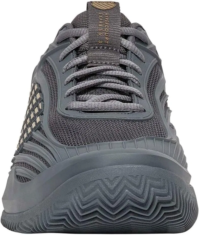 Кроссовки теннисные K-Swiss Hypercourt Express 3 Clay, Whitecap Gray Pale Khaki Turbulence — фото 4
