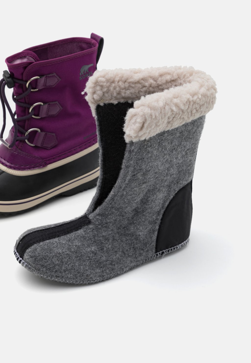 

Ботинки на шнуровке YOOT PAC WP UNISEX Sorel, темно-фиолетовый