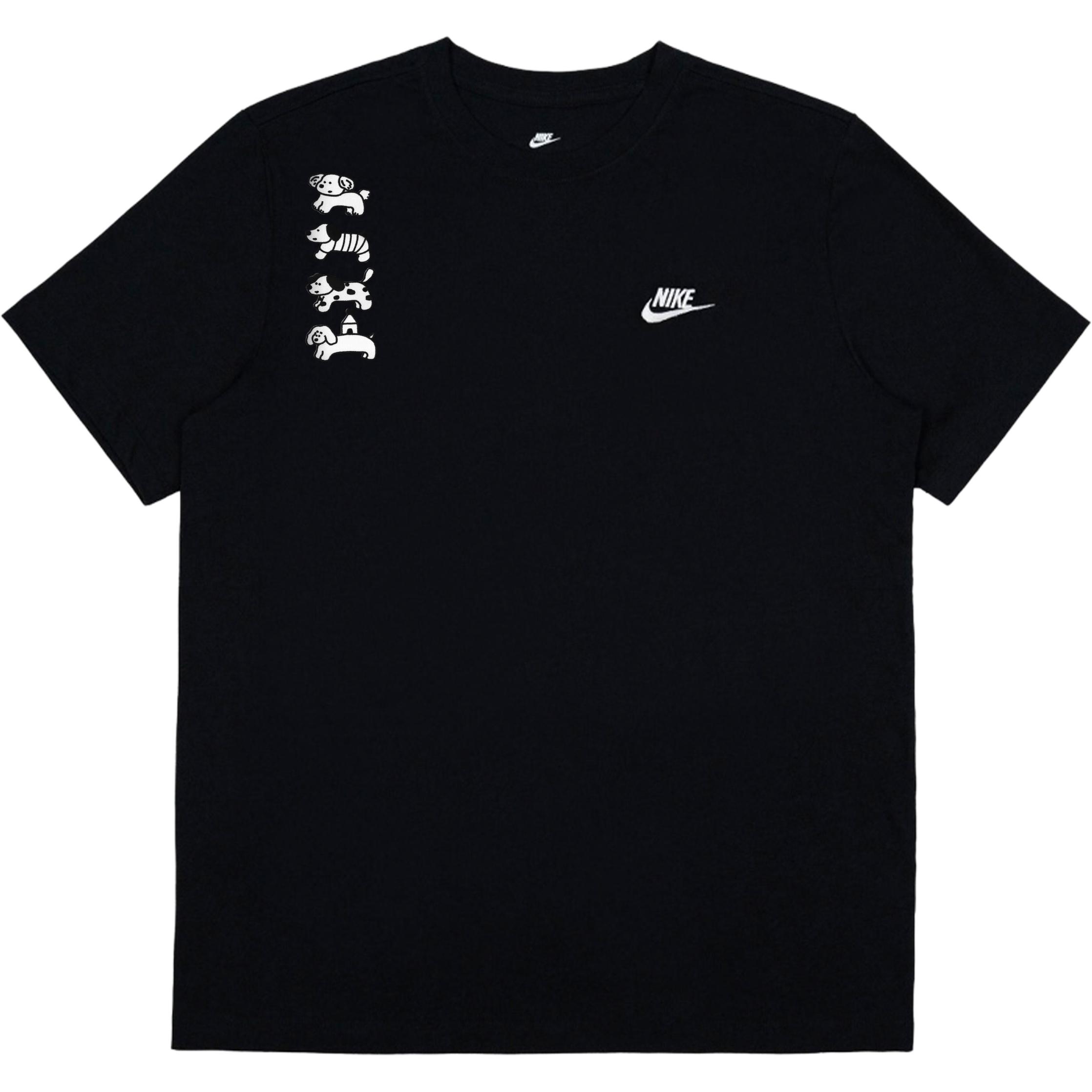 

Летняя футболка с коротким рукавом Unisex Nike, черный