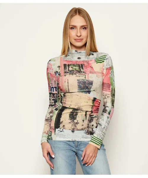 

Водолазка с коротким воротом jers_montreal Regular fit Desigual, мультиколор