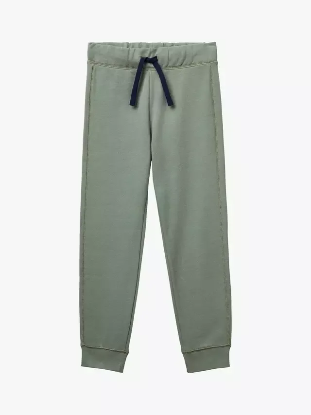 Детские флисовые спортивные штаны, зеленые Benetton