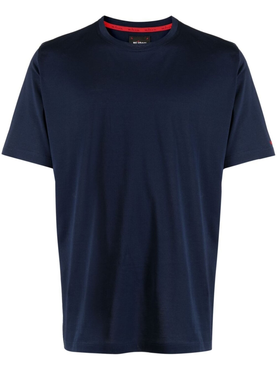 

Kiton футболка с вышитым логотипом, синий