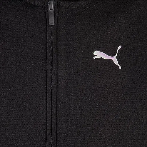 Детская худи на молнии PUMA Core Logo, Puma Black
