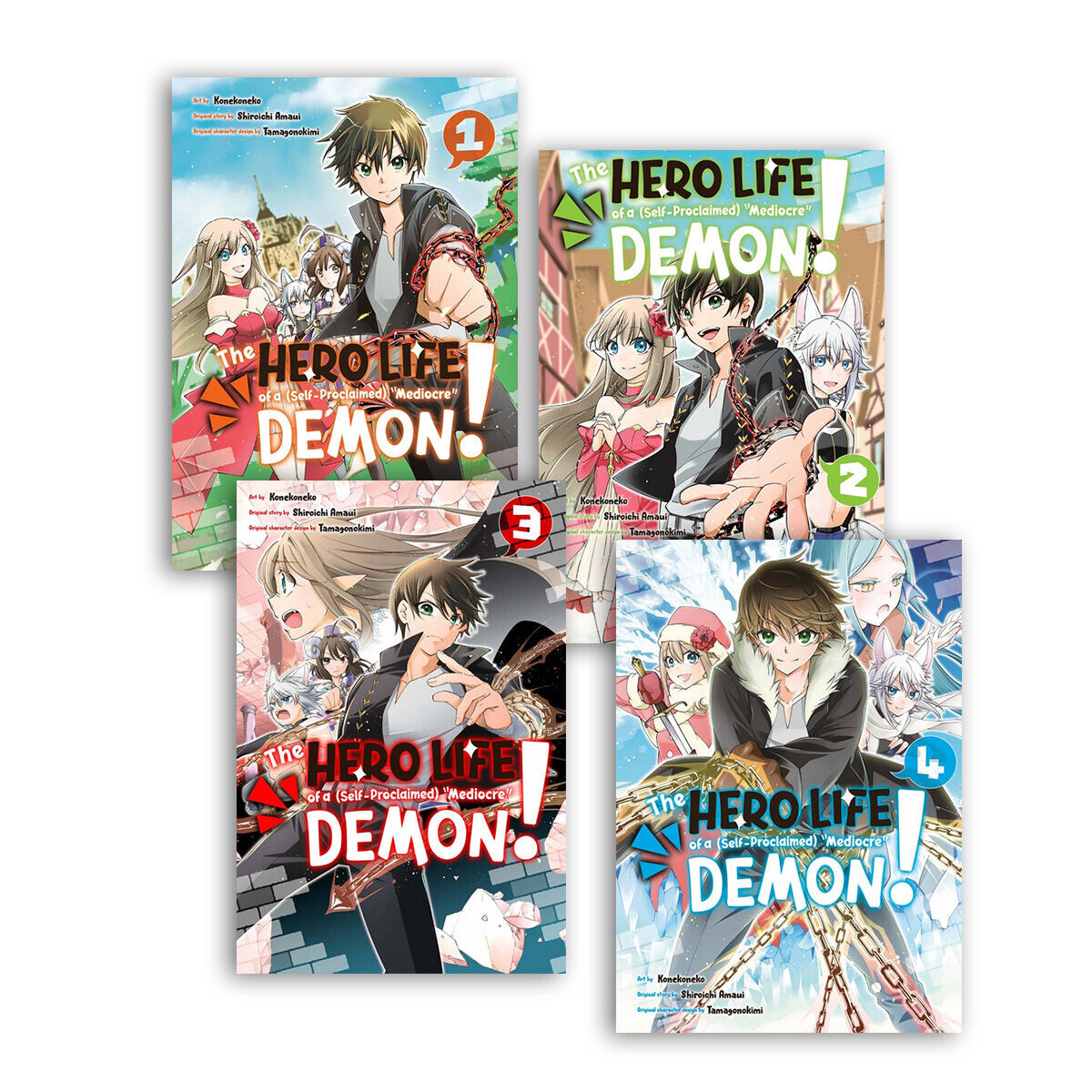 

Манга The Hero Life of a (Self-Proclaimed) Mediocre Demon! Manga (1-4) Bundle