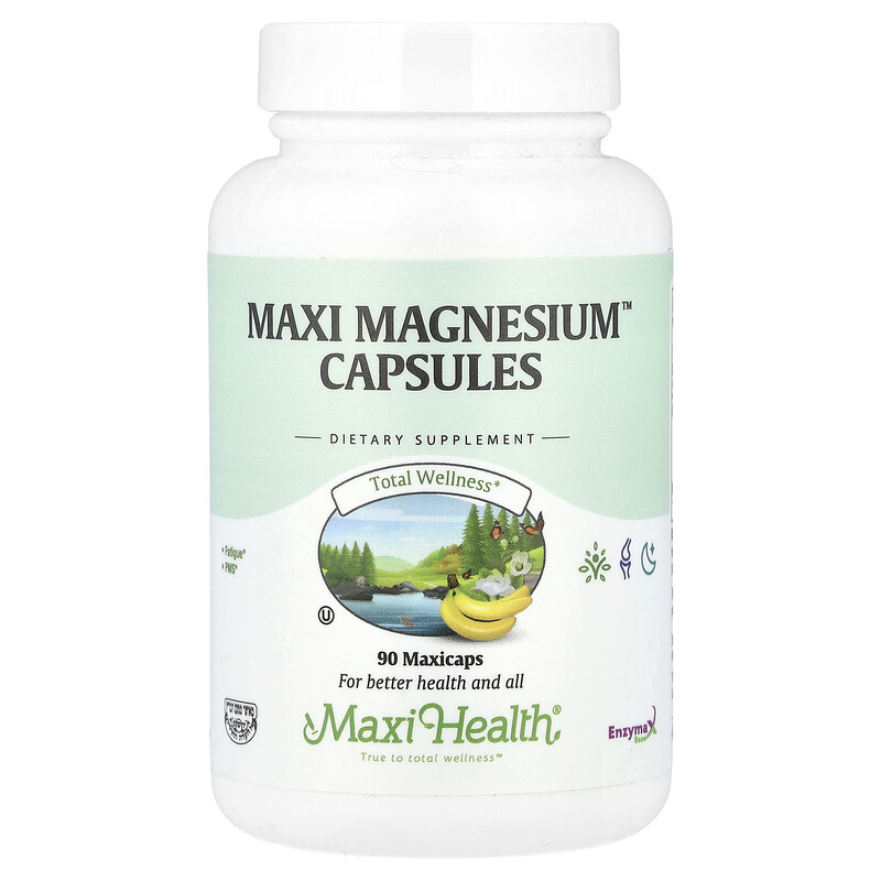 

Maxi Health, Капсулы Maxi Magnesium , 90 капсул MaxiCaps
