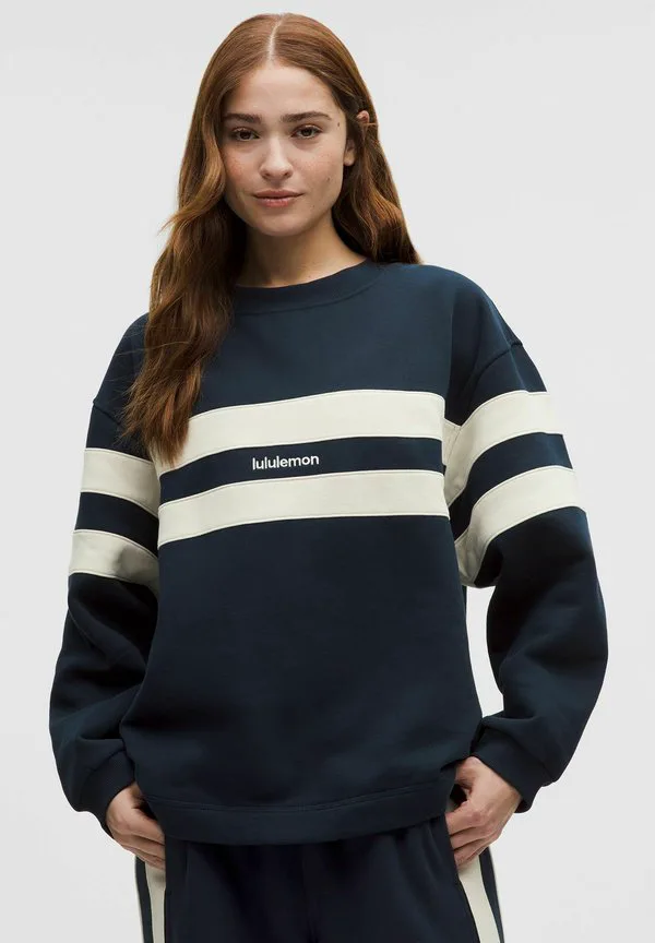 

Толстовка свободного кроя с принтом "устойчивое состояние" Lululemon, True Navy Light Ivory, Синий, Толстовка свободного кроя с принтом "устойчивое состояние" Lululemon, True Navy Light Ivory