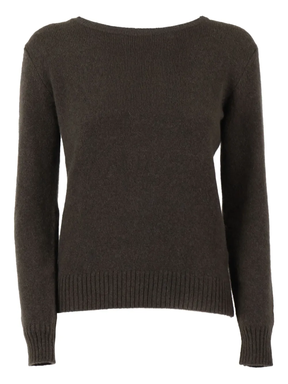 

Свитер с ребристой отделкой Filippo De Laurentiis, коричневый