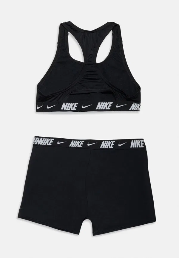 Бикини с открытой спиной и логотипом Nike Swim, Black — фото 2