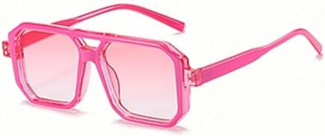 

Солнцезащитные очки Candy для женщин, розовый градиент, двойная перемычка, мужские солнцезащитные очки, женские солнцезащитные очки с защитой от УФ-излучения HYYZZC, C4 Purple