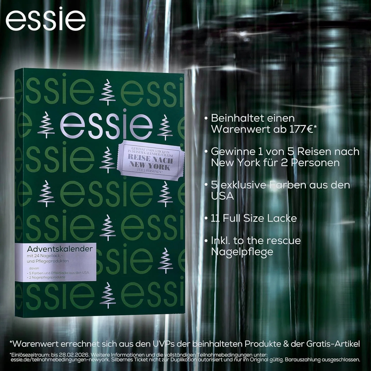 Адвент-календарь essie с эксклюзивными оттенками из США, 24 двери Essie — фото 3