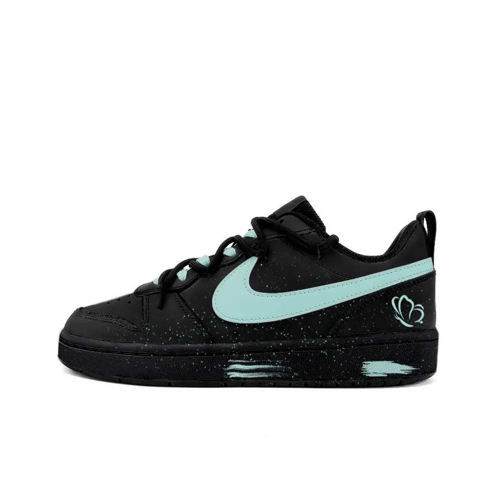 

Кроссовки Nike Court Borough Skateboard Shoes Women's Low-Top White, Черный, Кроссовки Nike Court Borough Skateboard Shoes Women's Low-Top White