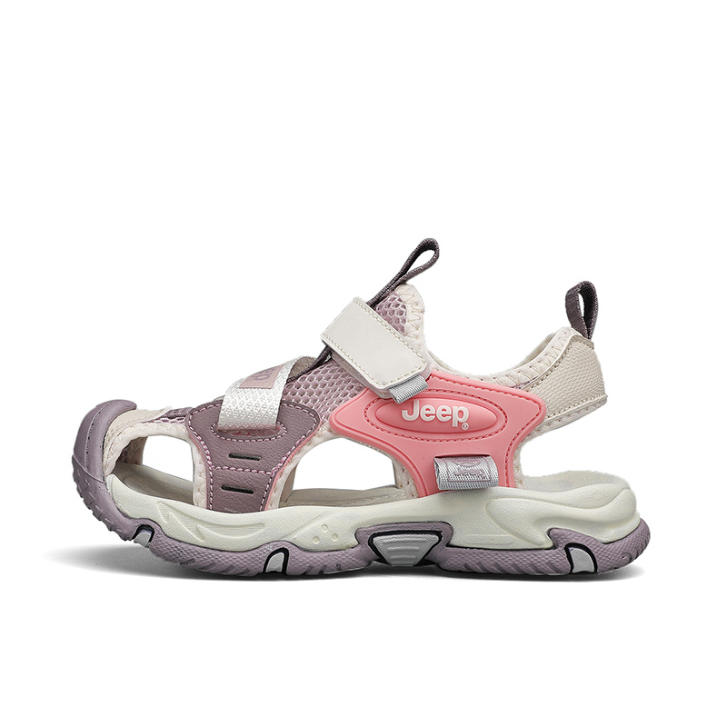 

Антиударные, устойчивые к истиранию и дышащие низкие сандалии для детей Jeep, фиолетовый