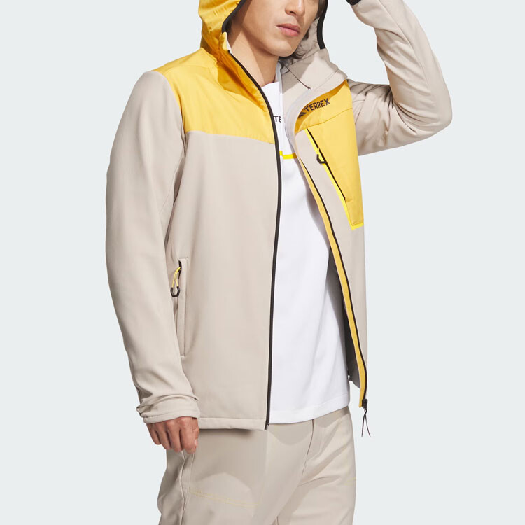 National Geographic X National Geographic Cobranded Section Jacket Men Light Khaki Adidas, хаки — фото 4