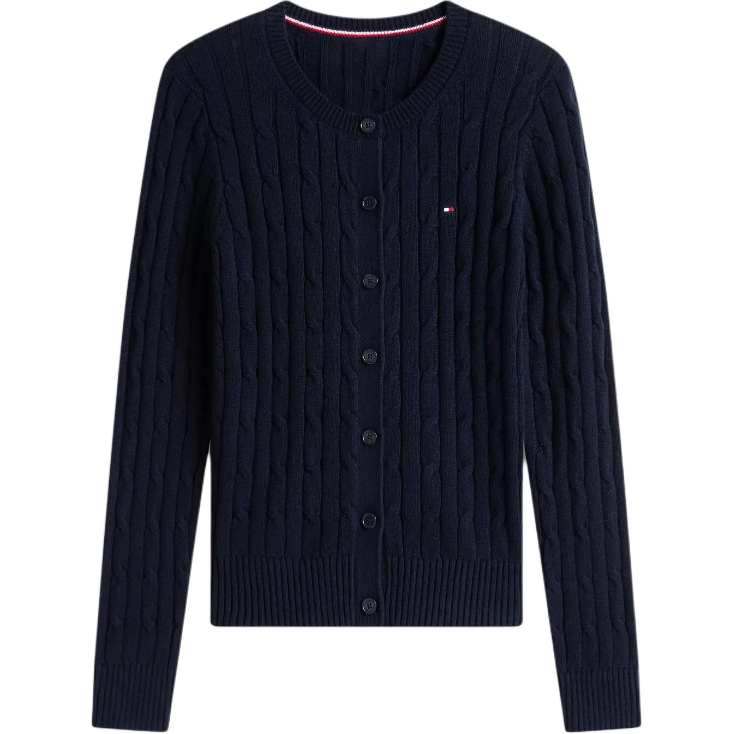 Свитер кардиган Tommy Hilfiger вязаный Marine Blue