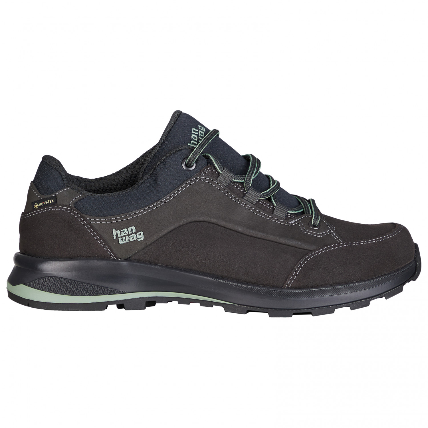 Мультиспортивная обувь Hanwag Banks Low Bunion Lady GTX, цвет Asphalt/Mint
