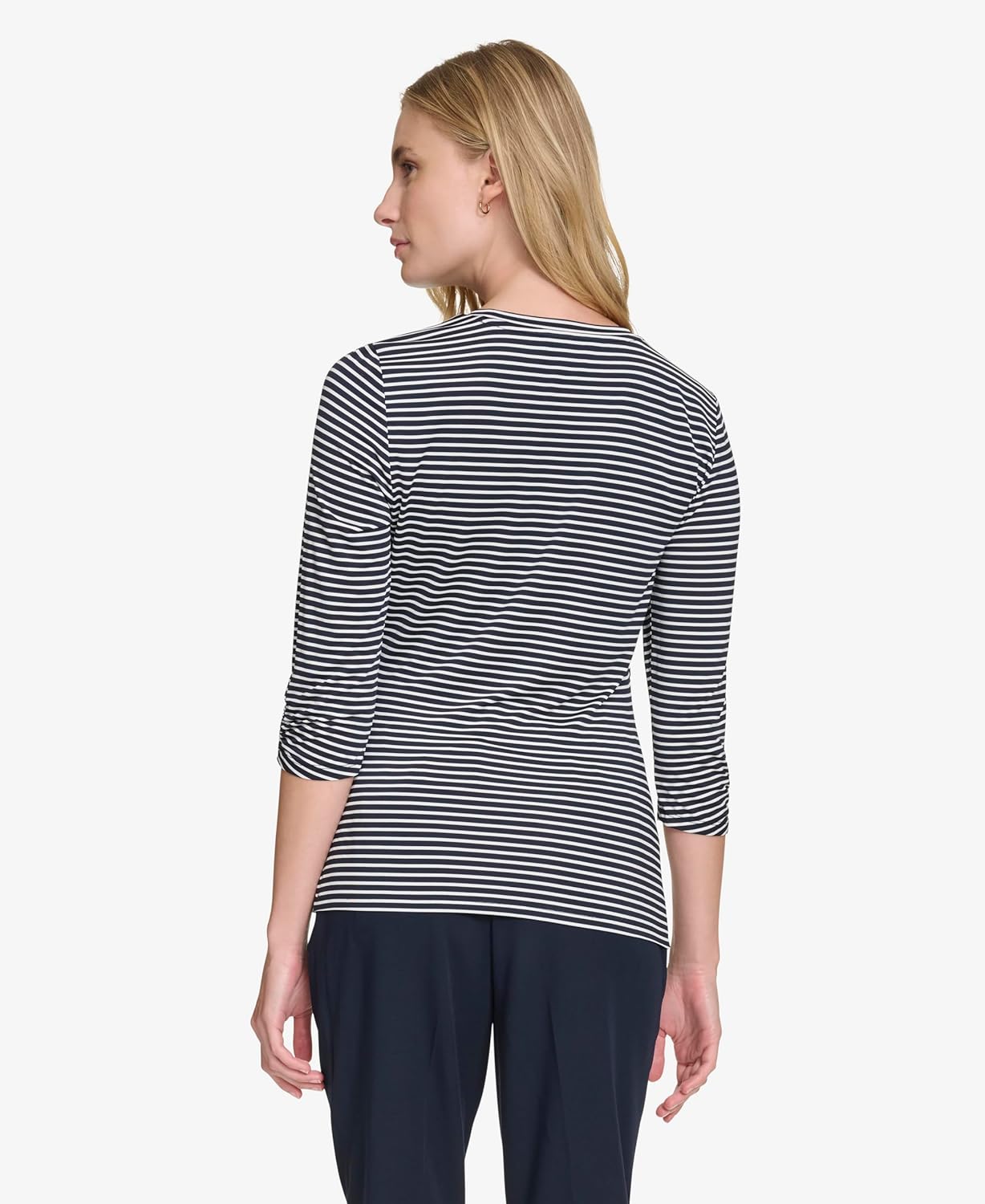 Женский трикотажный топ Tommy Hilfiger Twist, Midnight/Ivory — фото 4
