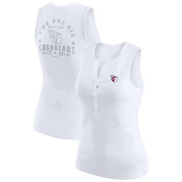 

Женская белая футболка-поло Cleveland Guardians Wear By Erin Andrews, Белый, Женская белая футболка-поло Cleveland Guardians Wear By Erin Andrews
