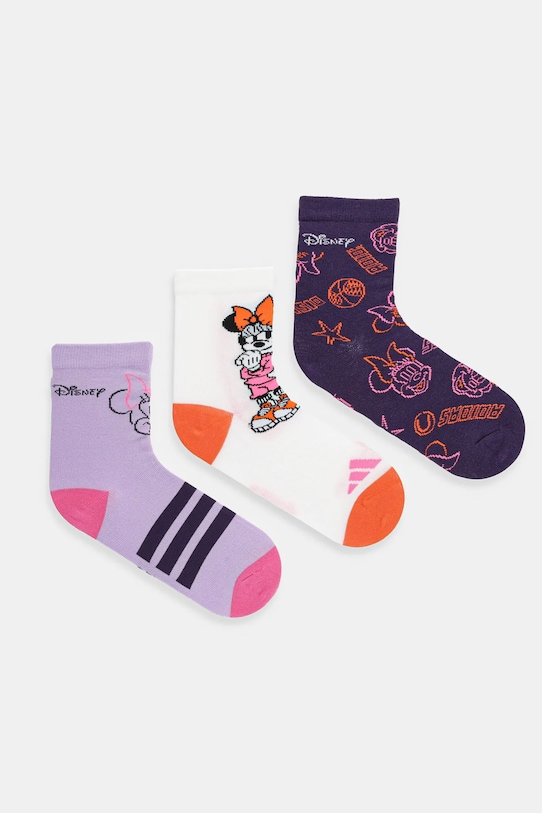 

Детские носки 3 пары Adidas Performance, фиолетовый