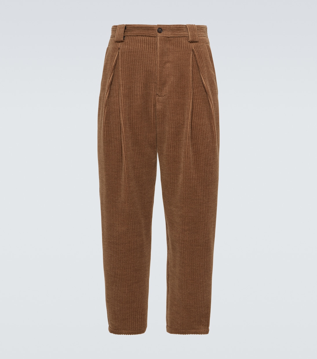 

Зауженные брюки из вельвета с шерстью и кашемиром Giorgio Armani, Dark Earth